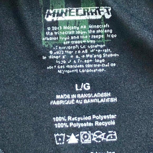 Minecraft X Point Zero T Shirt, Minecraft Video Game, Black Shirt, Mens Size L - Picture 10 of 10